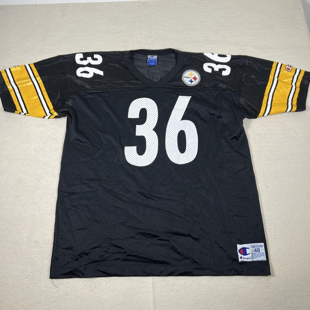 Vintage Pittsburgh Steelers Jersey Mens XL Black NFL Football‎ Jerome Bettis 90s